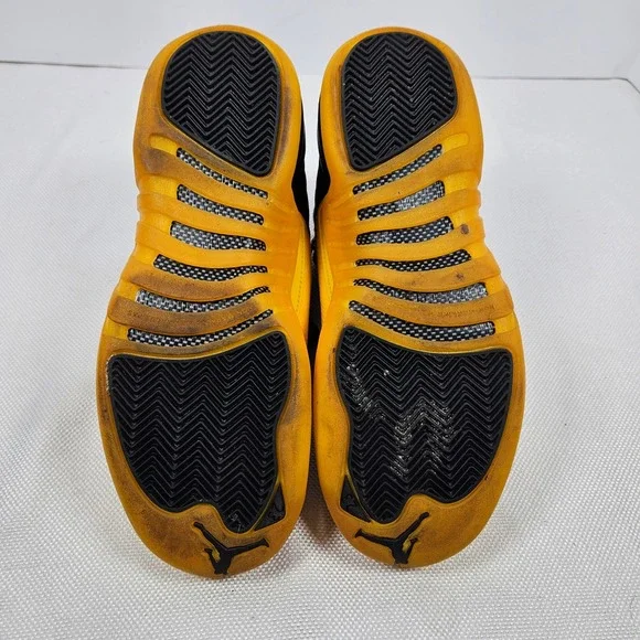 Air Jordan 12 Retro GS University Gold Black 153265-070 Boys Size 6.5Y Sneakers